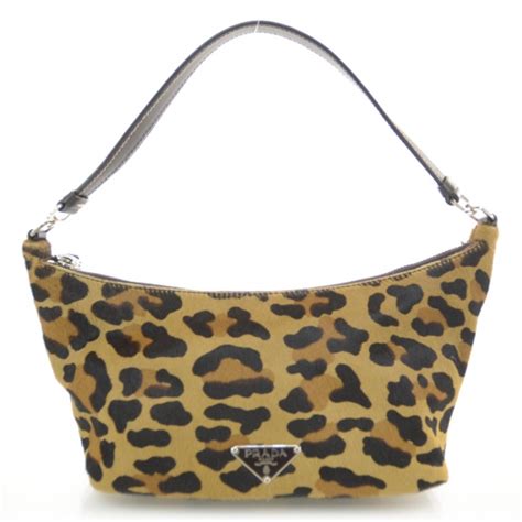 PRADA Calf Hair Leopard Print Bag 35514 